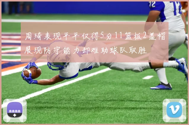周琦表现平平仅得5分11篮板2盖帽展现防守能力却难助球队取胜